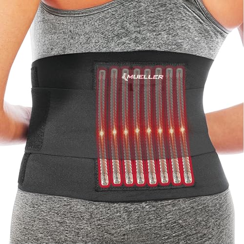 MUELLER Sports Medicine Adjustable Back Brace, Ideal for Upper and Lower Back Pain, Relief & Support for Men and Women, Strains, Sciatica, Scoliosis, Black - style: Small