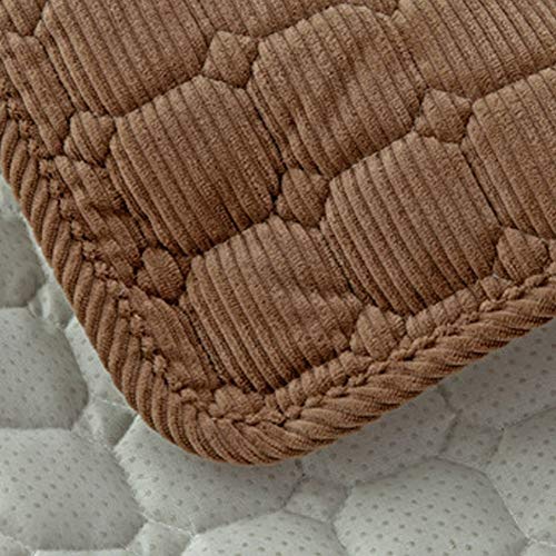 JeogYong Farmhouse Window Seat Cushion, Non Slip Pads/Bay Window Sill Bench - Indoor for Bedroom, 27.55 x 70.86 Inches, Chocolate - color: Chocolate, size: 27.55" x 70.86"(70 x 180cm)