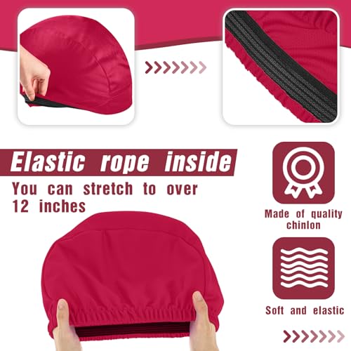 Ramede Football Helmet Covers for Practice Scrimmage Cap Helmet Cover Scrimmage Cap for Youth Adult Football Hockey Training Accessories 10.4 Inch in Diameter - color: Claret, size: Regular Style