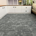 Thickened Soft Plush Foam Interlocking Floor Carpet Mat, 24 Pcs 12x12x0.4 Inch Fluffy Square Puzzle Foam Carpet Tiles with Edgings(Color:Dark Gray) - color: Dark Gray