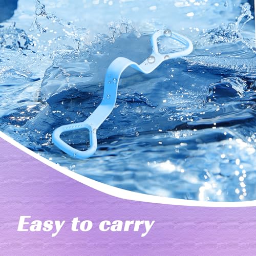 Resistance Bands, Figure 8 Fitness Resistance Bands with Handles, arm Bands for Workout - color: Light Blue