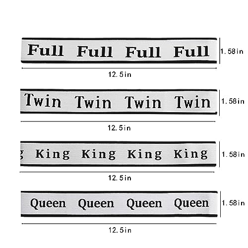 4Pcs Bed Sheet Organizer Bands Sheets Labels for Elastic Bedding Linen Closet Storage Foldable Sheet Set Organizer Sheet Keeper Band(Queen,King,Full,Twin) - size: 4Pcs-Mix