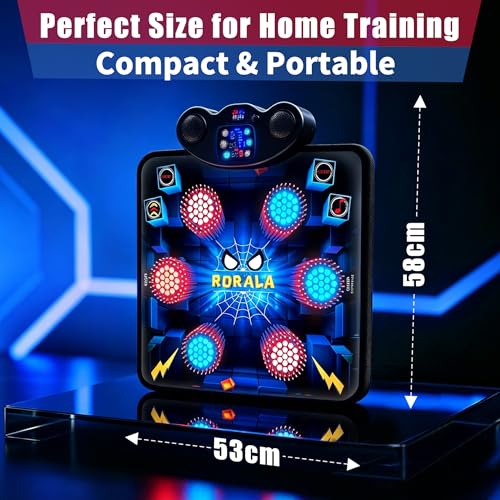 RORALA Music Boxing Machine for Adults & Kids - Smart Punching Machine with Boxing Gloves, Wall Boxing Punching Pad for Home, Office, Gym
