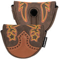 Craftsman Golf Cowboy Western Retro Brown Durable Golf Headcover Head Cover fits up to 460cc Driver for Fairway Wood Hybrids Rescue Putter Protector - style: OZ.1i OZ.1 MEZZ.1 MAX putter cover