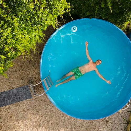 Pools Floor Pathways Mats, Absorb Water Pools Ground Walkways Pads, Slip-Proof Backing Pool Spa Floor Pathways Mats for Above Ground Pools, Spas, Hot Tubs.(10 Ft x 16 Inch), Black