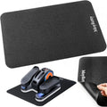 MoyRetty Non-Slip Workout Mat for Under Desk Elliptical(23.62x15.75 inches), Ellipse Leg Exerciser Machine Mat, Suitable for Electric Seated Foot Pedal Exerciser, Stability and Floor Protection