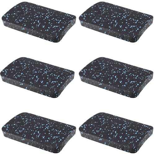 Heavy Duty Treadmill Mat Pads - 4 PCS Extra Thick 0.55" Shock Absorbing Rubber Pads - Maximum Vibration Isolation for Peloton and Heavy Gym Equipment - 4.7"x3.2" - size: 4.7" x 3.2" x 0.55"