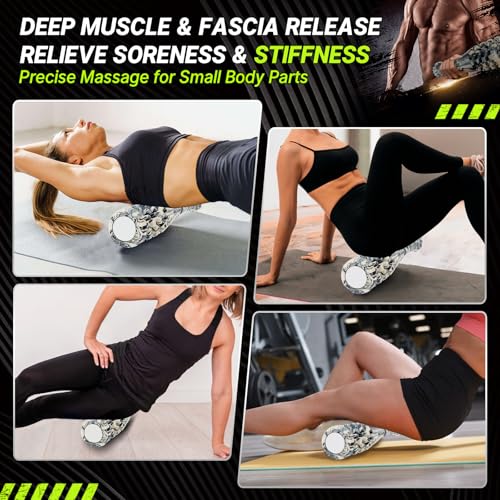Weighted Mace Club Macebell, 3-in-1 with Built-in Massage Ball & Foam Roller, Full Camouflage Rubber Coated, 4.5-26.5LB for Full Body Strength Training & Post-Workout Muscle Relief - size: 26.5 Pound