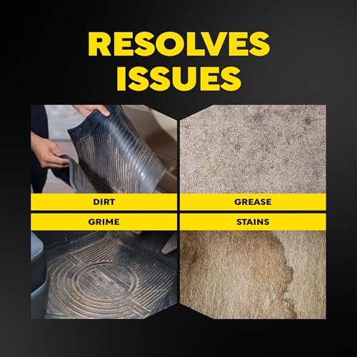 Meguiar's Foaming Floormat & Carpet Cleaner – Fabric, Floor Mat, All Weather Floor Mat & Carpet Cleaner Spray in One Product – Quickly and Effectively Remove Tough Stains, Dirt, and Grime, 16 oz