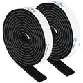 Felt Strips with Adhesive Backing, Felt Tape with Adhesive Backing, Felt Furniture Strips 2 Pack Roll 1/2x 60 Inches Black, Felt Strips for Furniture - size: 2 Rolls 1/2x60 inch