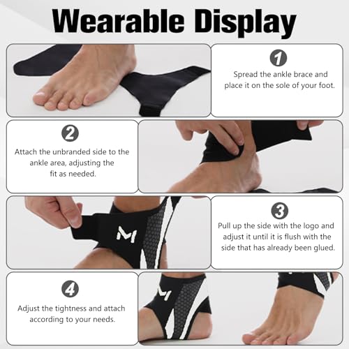 Ankle Brace for Men & Women, Adjustable Figure-8 Stabilizer with Straps for Basketball, Volleyball & Running, Compression Sleeve for Sprained Ankle, Plantar Fasciitis & Tendonitis Relief (2 Pack,Green) - color: Green