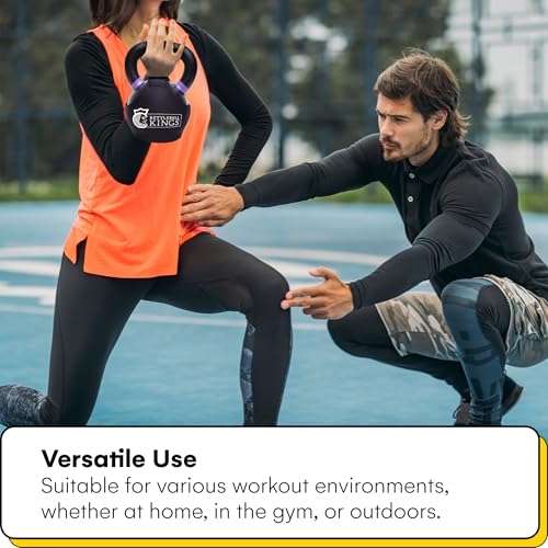 SPECIFIC TO KETTLEBELL KINGS PRODUCTS - Powder Coat Kettlebell Wrap - KG - Floor Protector Kettlebell Cover With 3mm Neoprene Sleeve for Gym or Home Fitness Kettlebell Protection (44KG)