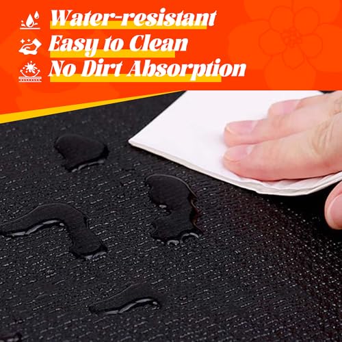 VTORY Extra Thick Large Exercise Mat, 6'x4'/7'x5'/8'x6'/10'x6'x8mm(1/3 inch) , Non-Slip, PVC, Ultra Durable, Heavy-Duty Mat, Shoes-Friendly, High-Density, Large Wide Yoga Mat, Workout Mat for Home Gym, Cardio, Strength, HIIT, MMA - size: 8'x6'x8mm