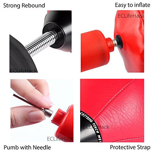 CozyBomB Desktop Punching Bag, Super Strong Suction Boxing Bag | Speed Balls Heavy Duty Stress Relief Boxing Bag, Cool Stuff for Office, White Elephant Gift for Boss or Coworker
