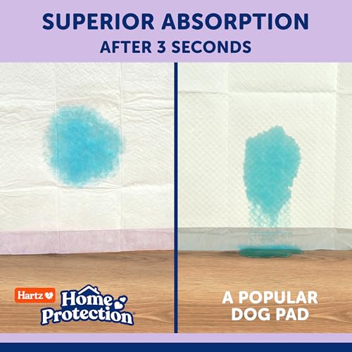 Hartz Home Protection Lavender Scent Odor Eliminating Dog Pads, 3XL, 60ct | Thicker Quilted, Super Absorbent, Quick Drying, No Leaks, No Odors, FlashDry Technology - size: 3XL 36 x 36 (60 Count)