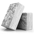 2-Pack Yoga Blocks, High-Density 9"x6"x3" Yoga Brick Foam Blocks Non-Slip EVA Foam Block Yoga Props Accessories for Yoga Pilates Stretching and Meditation - color: Camo Grey