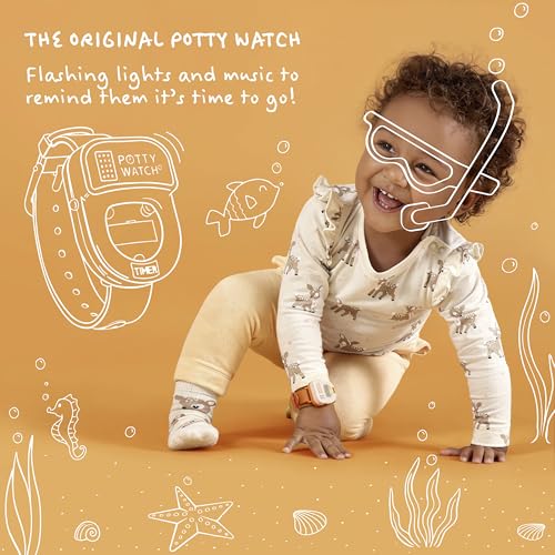 Potty Time Kids Potty Training Watch - Purple, Unisex, 1 Count, Water-Resistant, 30/60/90 Min Timer, Music & Lights Reminder - color: Purple, size: Watch