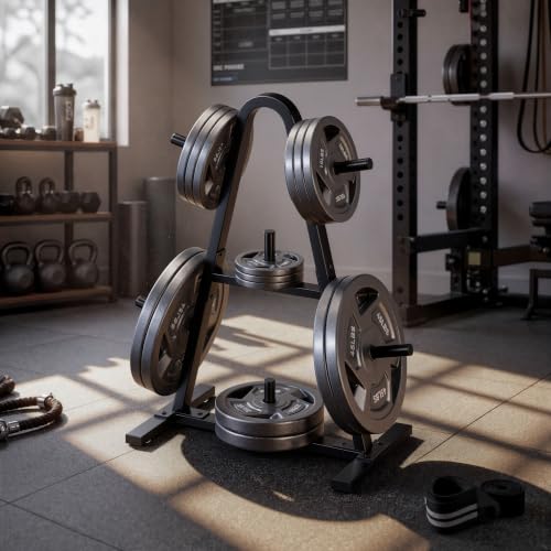 Weight Rack for Home Gym, 400 LB Weight Tree - size: for Standard Weight Plate