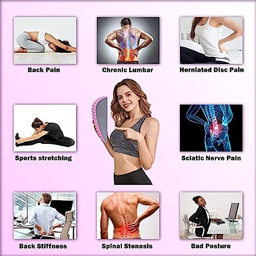 Refresh - Neck & Back Stretcher, Neck Stretcher Posture Corrector, Lumbar Stretcher for Neck Pain Relief, Lower Back, Upper Back and Shoulder (Pink) - color: Pink