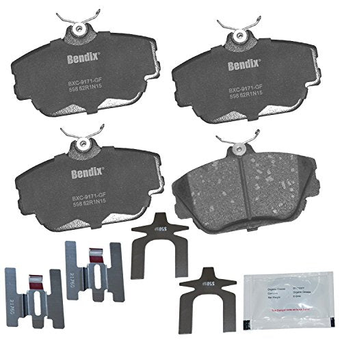 Bendix Priority1 CFC598 Ceramic Front Brake Pads for Select Models Ford Sable, Taurus, Thunderbird, Lincoln Continental, Mark VIII, Mercury Cougar, Sable - style: CFC598
