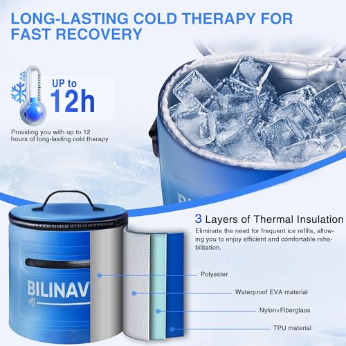 Cold Therapy Machine, Portable Ice Therapy Machine for Knee After Surgery with Programmable Timer & Flow Rate, Quiet Pump, Knee Pad, Cold Therapy Unit for Long-Term Relief and Recovery, Deep Blue - color: Deep Blue