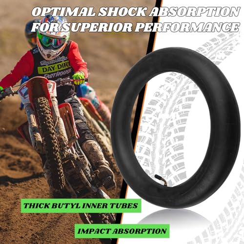 AR-PRO (2-Pack) 2.50/2.75-10 Dirt Bike Replacement Inner Tube Heavy Duty with TR-87 Bent Valve Stem, Compatible for Honda Crf50 /Xr50, Razor MX650 / MX500, Suzuki DRZ70 / JR50, Yamaha PW50 - size: 2.50/2.75-10",TR-87 Valve