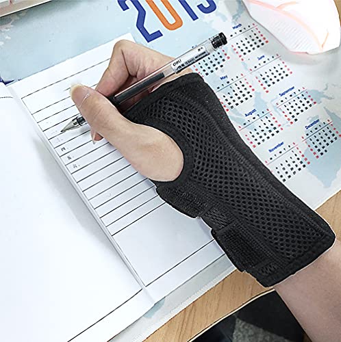 NuCamper Wrist Brace Carpal Tunnel Right Left Hand for Men Women, Night Wrist Sleep Supports Splints Arm Stabilizer with Compression Sleeve Adjustable Straps,for Tendonitis Arthritis Pain Relief - size: Large/X-Large (Pack of 1), style: Left Hand-Gray