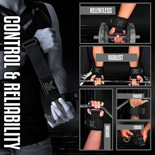 Weight Lifting Hooks Lifting Heavy Duty Deadlift Wrist Straps Men and Women Pull Ups Powerlifting and Gym Workouts grips - color: Gray-Barber, size: Barber-Hooks