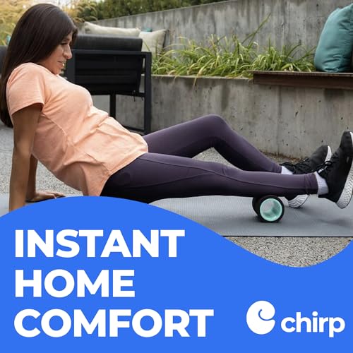Chirp Wheel+ Foam Roller, Back & Neck Pain Relief, Mint 4-Inch | Focus Neck and Back Roller, Foam Roller for Tension Headaches, Trigger Point and Pressure Point Massage, 4 Inch - size: 4" - Focus