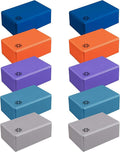 Bulk 4 in Foam Yoga Blocks, 10 Pack - color: Assorted