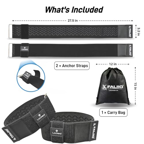 Resistance Band Anchor Straps for Legs, Ankles & Arms – No Rolling, No Slipping, Anti-Pinch, Hair-Friendly – Protective Sleeves for Loop-Style Booty Bands, Home & Gym Workouts