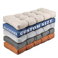 ROFIELTY Custom Bench Cushions | Waterproof Window Seat Cushion Indoor,Non-Slip Tufted for Patio Furniture/Swing Seat/ Piano Bench