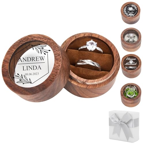 wood ring box (D-custom) - color: D-custom