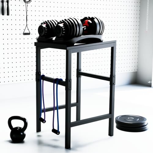 Commercial Heavy Duty Dumbbell/Kettlebell Rack Stand 500-800LBS | Heavy Duty One-Piece Welded Frame, Anti-Tip Non-Slip Base, Easy 6-Part 10-Min Assembly, Fitness Gear Storage for Garage - style: New-single - layered Adjustable Dumbbell Rack