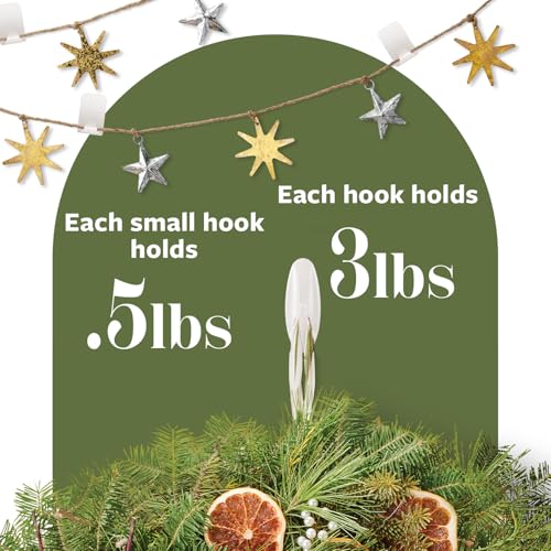 Command Mixed Hooks Pack, Radiant Pearl, 6/Pack (PRMHP-6ESF) - color: Radiant Pearl