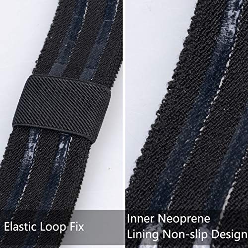 IDOGEAR Tactical Leg Strap Thigh Belt for Holster Knife Elastic Thigh Strap Outdoors EDC Leg Hanger with Quick-Release Buckle - color: Black
