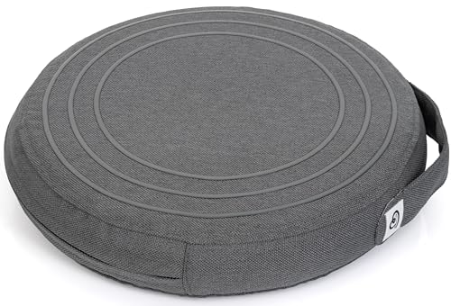 Wobble Cushion Balance Disc - Wobble Disc & Wiggle Seat, Balance Pads for Physical Therapy, Wobble Disk, Sensory Room Equipment - Wobble Seat - color: W Cover - Dark Gray