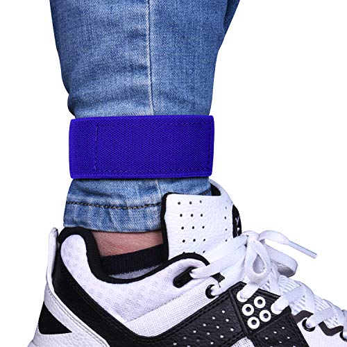 Wisdompro Cowboy Boot Straps, 1 Pair Ankle Bands Blousing Garter Blousers Lasso Pant Leg Clip Jeans Wrap for Biking, Fishing - color: Blue 12 Inches, size: 12''