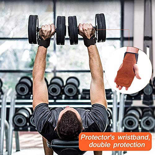 TAVIEW Wrist Straps for Weightlifting for Maximum Grip Support - Lifting Deadlift Strap & Weight Lifting Grips Gloves for Working Out Pull Up Deadlifting & Shrugs - color: tiger (brown)