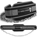 Gymreapers Dip Belt With Chain For Weightlifting, Pull Ups, Dips - Heavy Duty Steel Chain For Added Weight Training - color: Gray