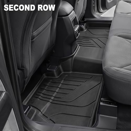 KARPAL Floor Mats for 2022-2026 Ford Maverick (Only Fit Hybrid), Custom Fit TPE All Weather Ford Maverick Hybrid Accessories 1st & 2nd Row Floor Liner - style: 2022-2026 | For Ford Maverick Hybrid | 1st & 2nd Row