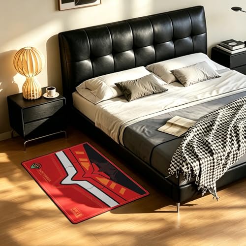 Non-Slip Floor Chair Mat 35"×47" for Evangelion Unit-02 Mech Inspired Design - color: Unit-02