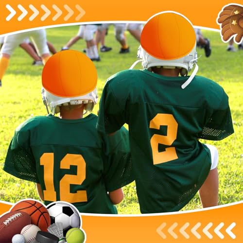 Ramede Football Helmet Covers for Practice Scrimmage Cap Helmet Cover Scrimmage Cap for Youth Adult Football Hockey Training Accessories 10.4 Inch in Diameter - color: Orange, size: Regular Style