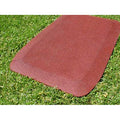 KIDWISE 1.5 Inch Fanny Pads - RED Rubber Wear Mats (Set of 2)