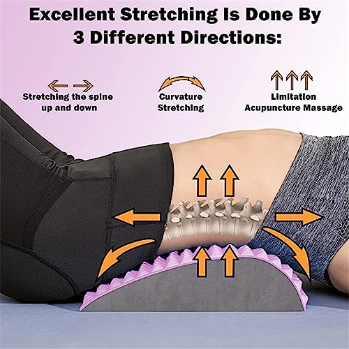 Refresh - Neck & Back Stretcher, Neck Stretcher Posture Corrector, Lumbar Stretcher for Neck Pain Relief, Lower Back, Upper Back and Shoulder (Pink) - color: Pink