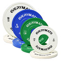 EVERYMATE Change Weight Plates 1.25LB 2.5LB 5LB Set Fractional Plate Olympic Bumper Plates for Cross Training Bumper Weight Plates Steel Insert Strength Training Weight Plates - color: 37.5LB(1.25+2.5+5+10)x2