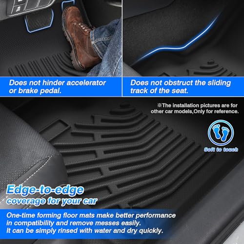 Wrangler TJ Floor Mats - Car Mats for Jeep Wrangler TJ 1997-2006, All Weather Floor Mat for Wrangler TJ Accessories, Heavy Duty Rubber Mats, Car Accessories - size: 2)Jeep Wrangler TJ【1997-2006】