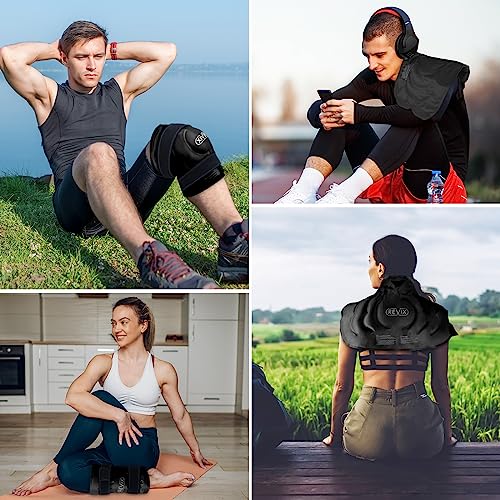 REVIX 20'' XXXL Reusable Ice Knee Wrap for Meniscus Tear and Arthritis, Extra Large Cold Therapy Gel Pack for Knee, Back, Shoulder Relaxation and Post-Workout Recovery, Soft Plush Lining Cold Pack - style: Black-1Pack