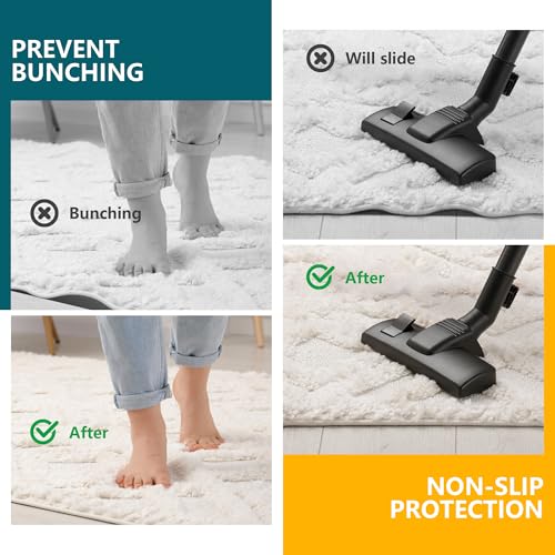 Non Slip Rug Pad Gripper 2x3 Feet Extra Thick Pads for Hardwood Floors,Anti Skid Mat Under Carpet,Runner Keep Area Rugs Safe and in Place - size: 3' x 2' (Rectangular)
