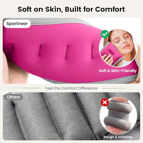 Sportneer Ankle Weights Wrist Weights Pair of 1/2/4/6/10 LBS for Men Women Kids Strength Training Wrist and Ankle Weights Set with Reflective Strips for Dancing Running Walking Fitness Workout Gym - color: Pink, size: 1 lbs x 2